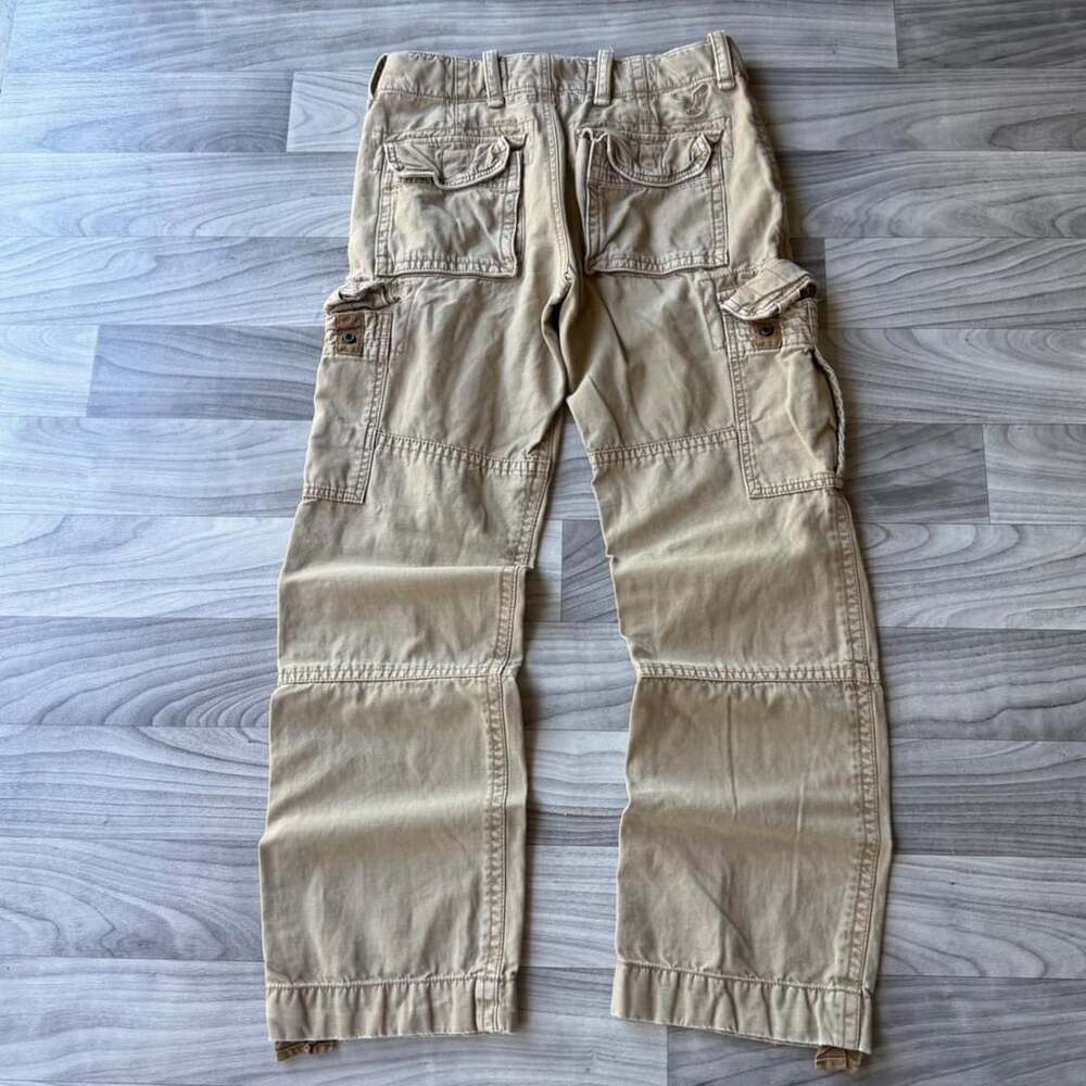 American Eagle Outfitters Y2K Tan Cargo Pants Mens 29x32